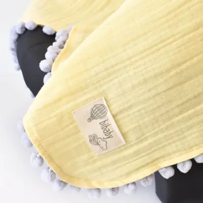 Bibaby Müslin Puset Örtüsü Sarı 