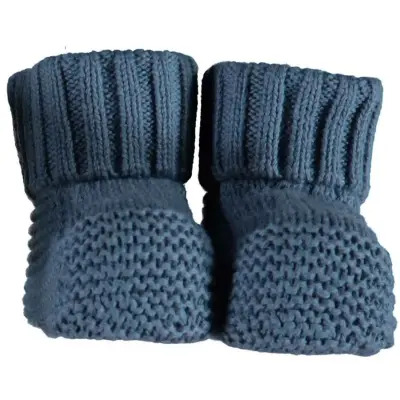 Bibaby Organik Patik Colors Triko Mavi 