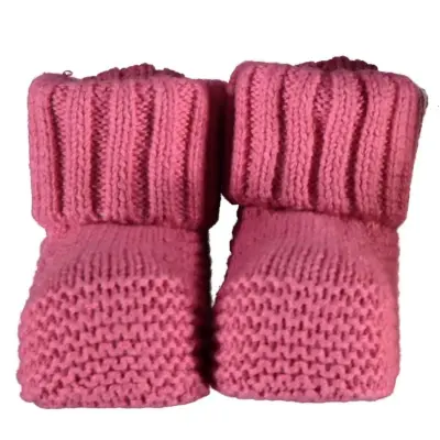 Bibaby Organik Patik Colors Triko Pembe 