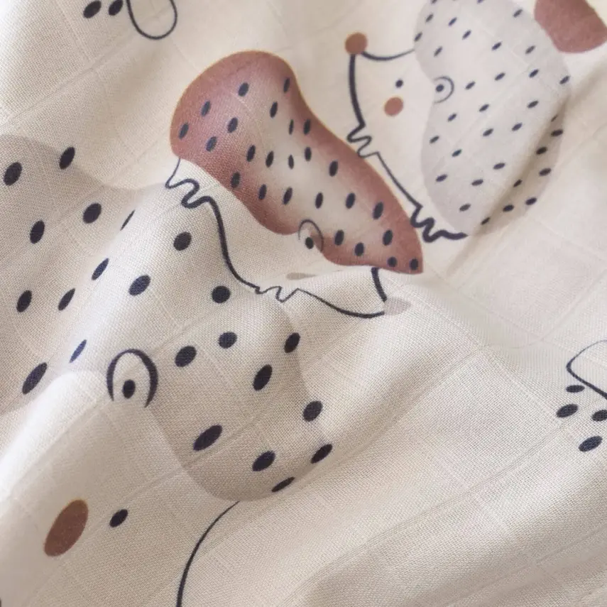 Bibaby Unisex Havlu Takımı Müslin Bambu Clouds Are Happy Bej - 4