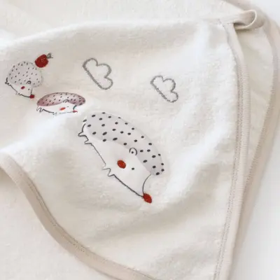 Bibaby Unisex Havlu Takımı Müslin Bambu Clouds Are Happy Bej - 3
