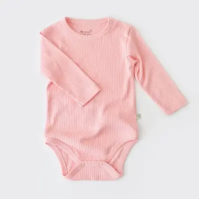 Bibaby Unisex Organik Body Relax Modal Pembe