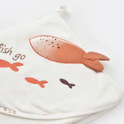 Bibaby Unisex Organik Havlu Magic Starfish Latte - 3