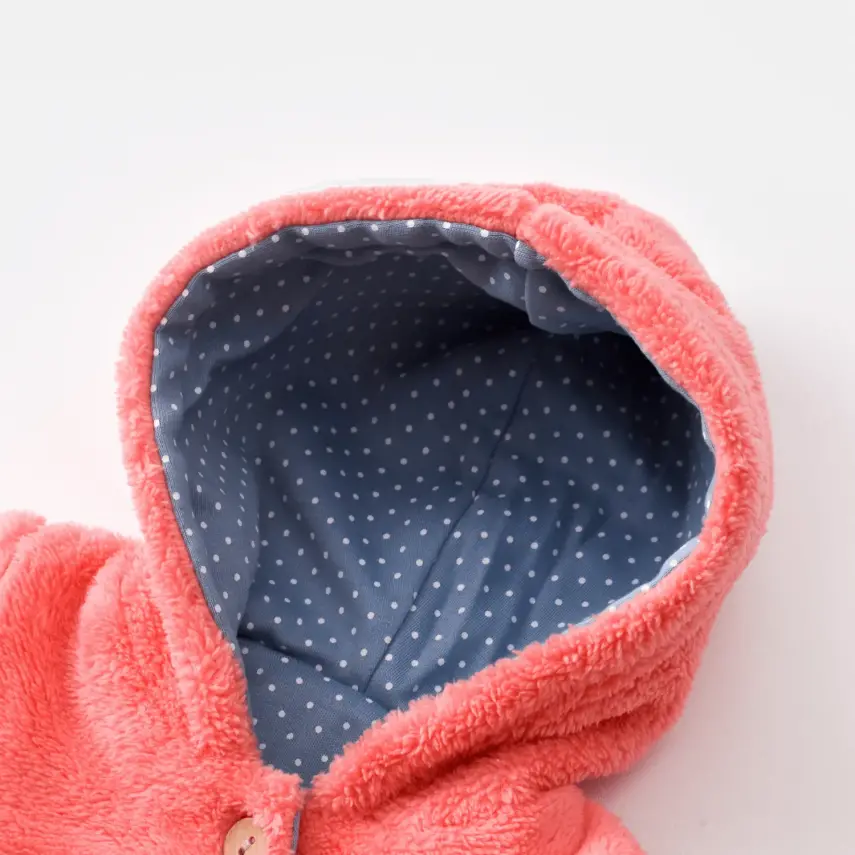 Bibaby Unisex Organik Hırka Wild Flowers Coral - 2