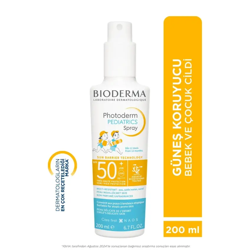 Bioderma Photoderm Pediatrics Spray SPF50+ 200 ml (Yeni)  - 1