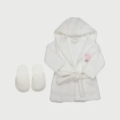 Bistyle Bebek Bornoz Luluco Rabbit And Friends Ekru Unisex