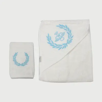 Bistyle Bebek Havlu Luluco Angel 75x75cm Ekru Unisex