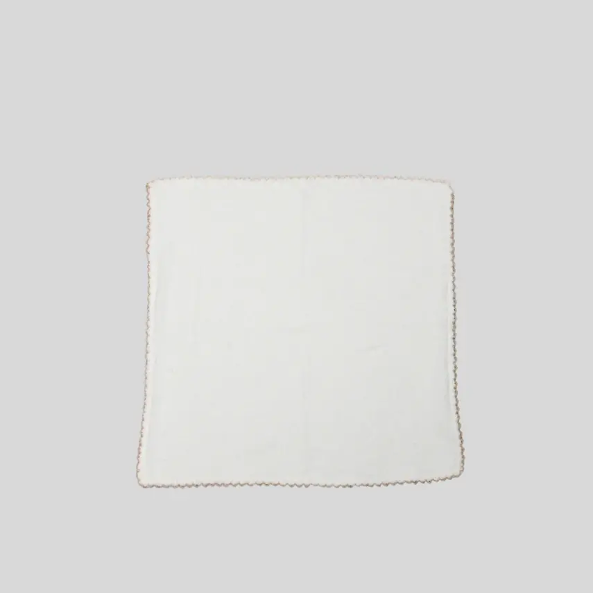 Bistyle Büyük Boy 6lı Bebek Havlu Mendil  Ekru - 4