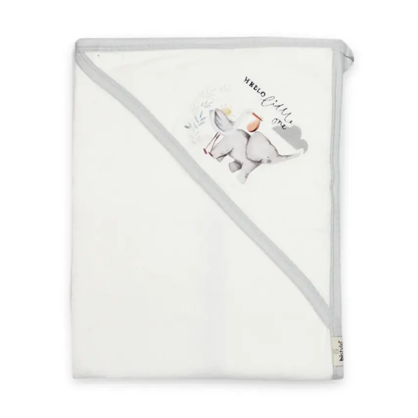 Bistyle Erkek Havlu Hello Little One Ekru - Gri - 1