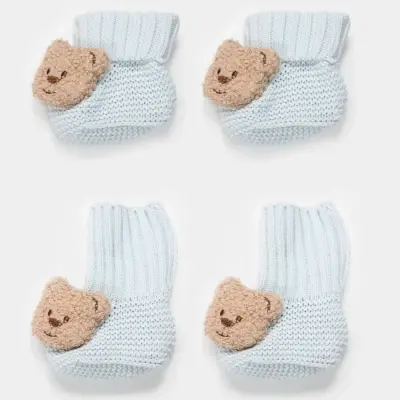 Bistyle Erkek Patik Triko Seperatörlü Aksesuarlı Mavi - 6