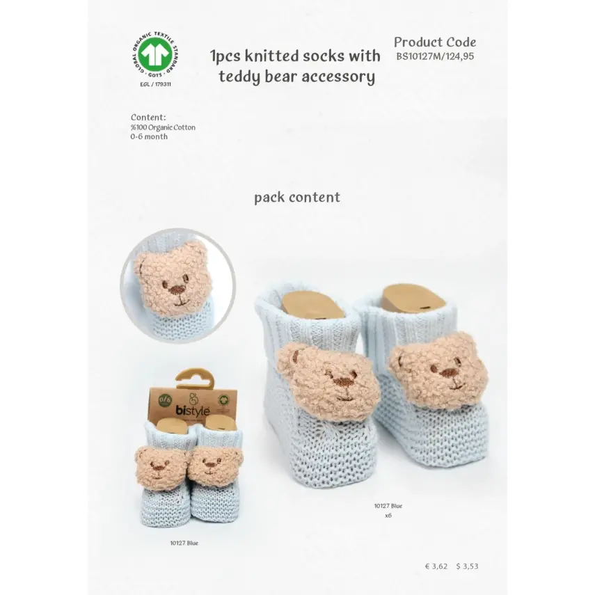 Bistyle Erkek Patik Triko Seperatörlü Aksesuarlı Mavi - 7