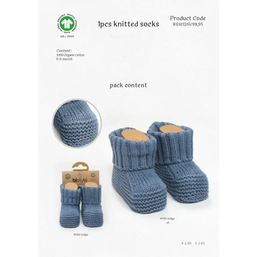 Bistyle Erkek Patik Triko Seperatörlü İndigo - 2