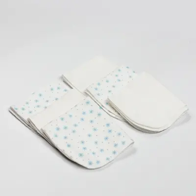 Bistyle Organik Ağız Mendili 6lı Stars Kutulu 20x20cm Mavi (1)