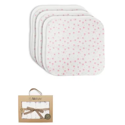 Bistyle Organik Ağız Mendili 6lı Stars Kutulu 20x20cm Pudra