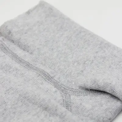 Bistyle Unisex Organik Çorap Külotlu Kaymaz Havlu Gri - 4