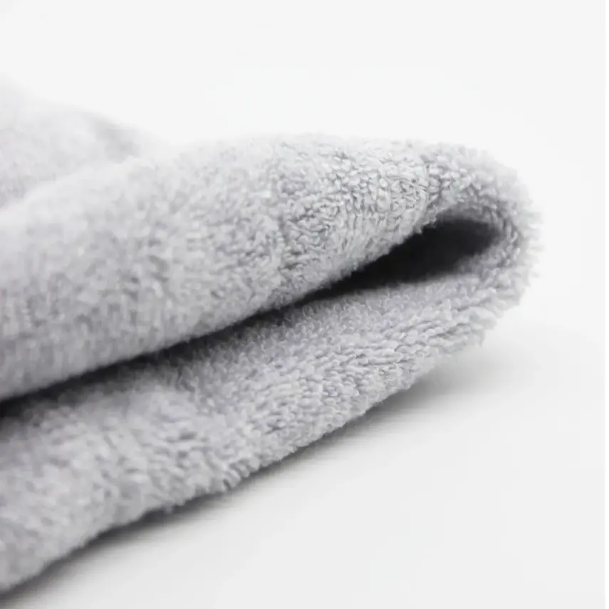 Bistyle Unisex Organik Çorap Külotlu Kaymaz Havlu Gri - 5