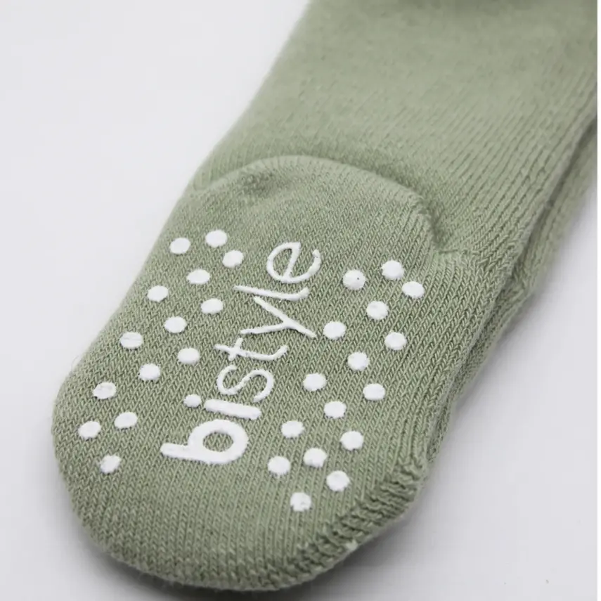 Bistyle Unisex Organik Çorap Külotlu Kaymaz Havlu Nil - 4