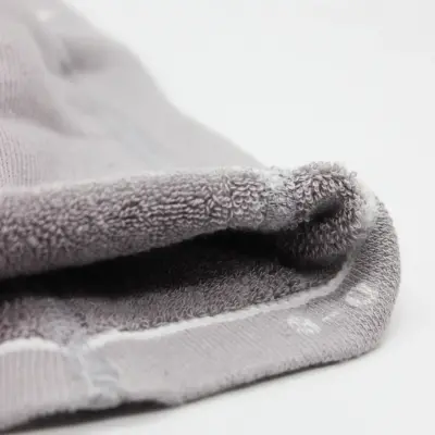 Bistyle Unisex Organik Çorap Külotlu Kaymaz Havlu Puanlı Gri - 5