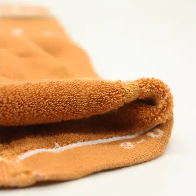 Bistyle Unisex Organik Çorap Külotlu Kaymaz Havlu Puanlı Hardal - 4