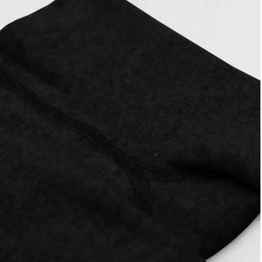 Bistyle Unisex Organik Çorap Külotlu Kaymaz Havlu Siyah - 12