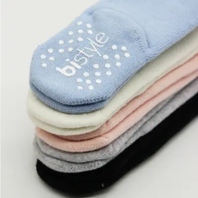 Bistyle Unisex Organik Çorap Külotlu Kaymaz Havlu Siyah - 16