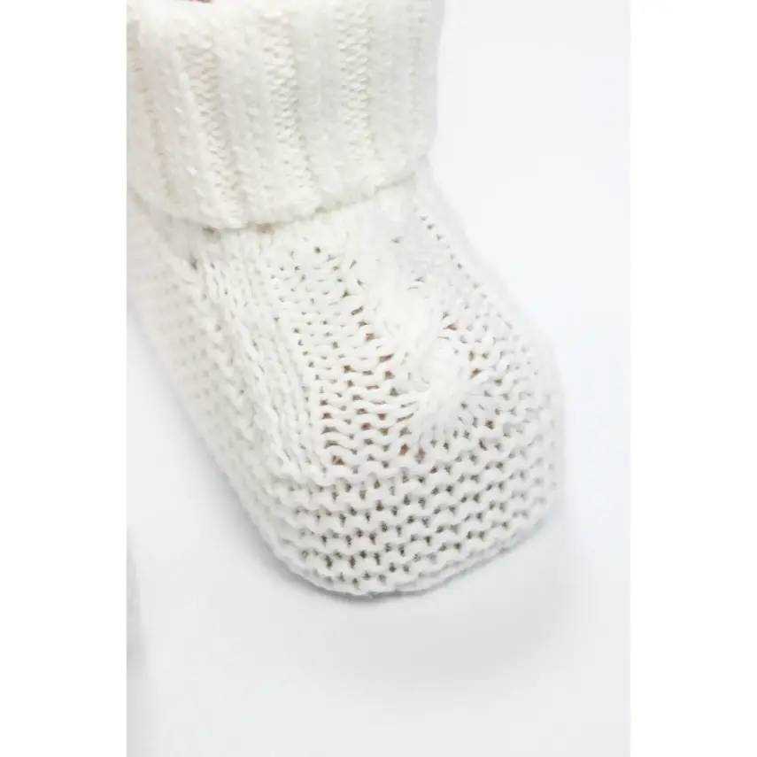 Bistyle Unisex Patik Triko Seperatörlü Ekru - 5