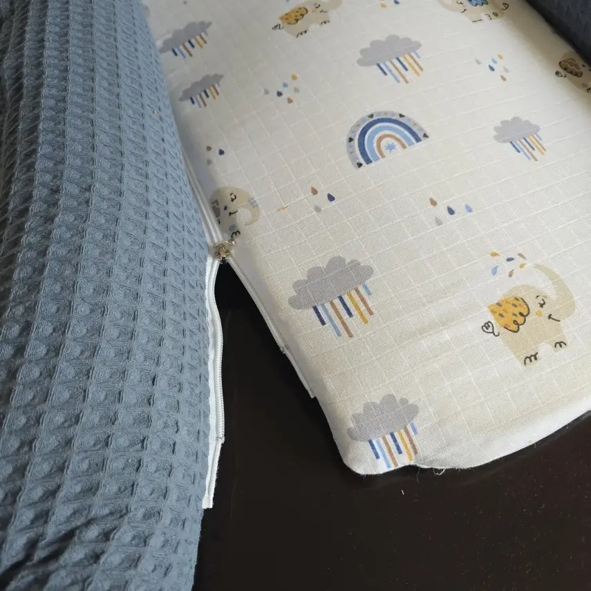 Bm Care Babynest Anne & Baba Yanı Yatağı Mavi Gökkuşağı - 3