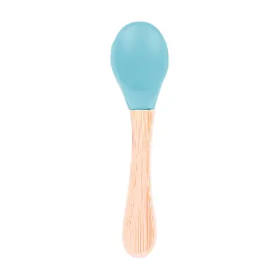 Bm Care Bambu Saplı Silikon Kaşık 9+ ay-mavi - 3
