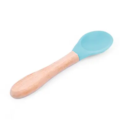 Bm Care Bambu Saplı Silikon Kaşık 9+ ay-mavi - 5