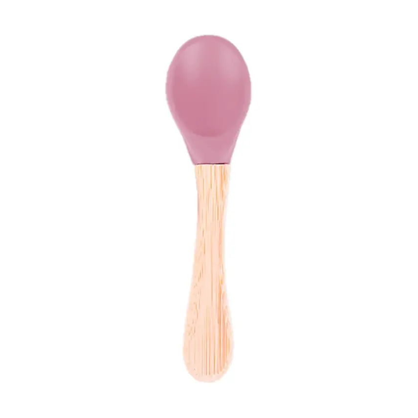 Bm Care Bambu Saplı Silikon Kaşık 9+ ay-pembe - 3