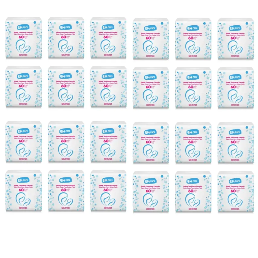 BM Care Bebek Temizleme Pamuğu 1440 Adet 24*60'lı - 1