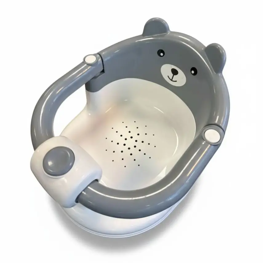 BM Care Önden Açılır Bebek Banyo&Mama Oturağı Beyaz - 10