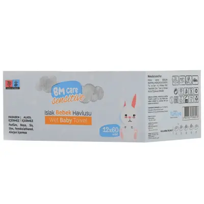 BM Care Sensitive Islak Havlu 12x60lı - 2