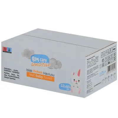 BM Care Sensitive Islak Havlu 12x60lı - 16