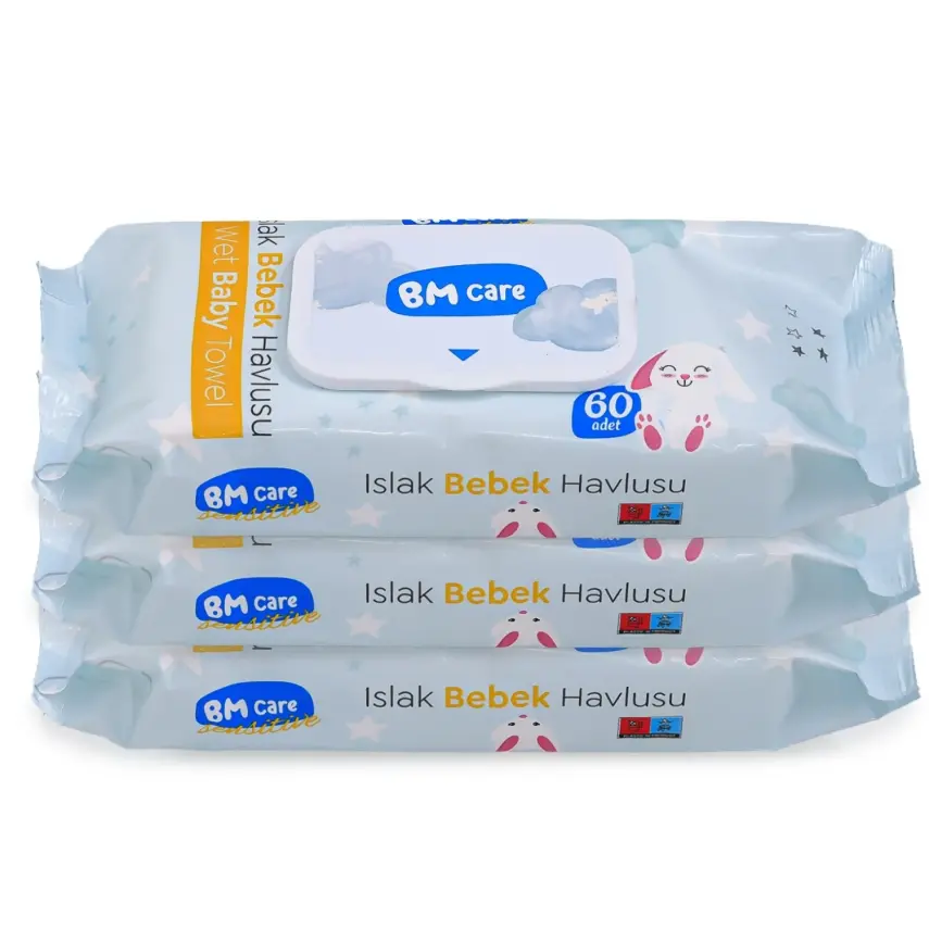BM Care Sensitive Islak Havlu 3x60lı - 1