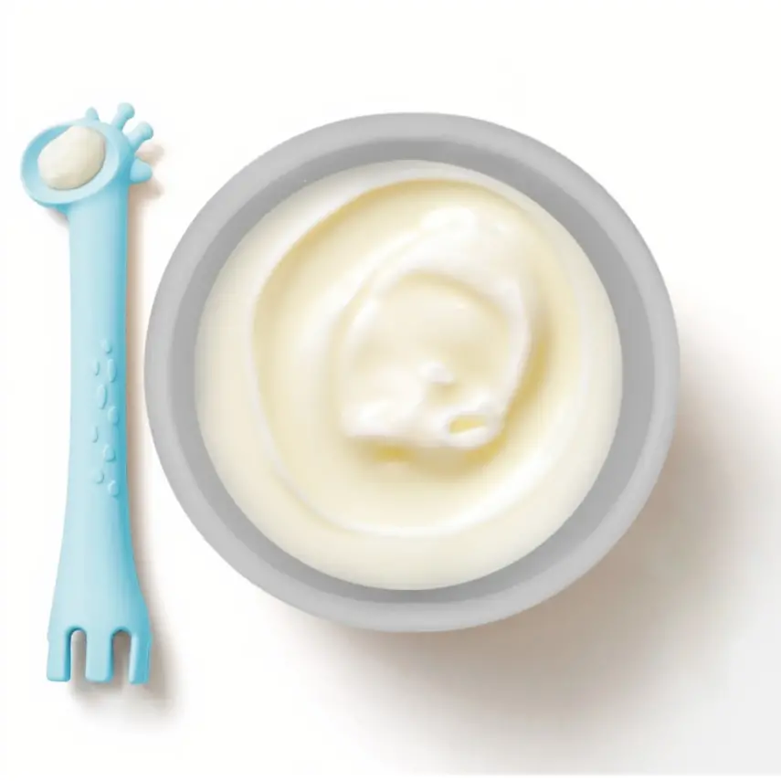 BM Care Silikon Çok Amaçlı Mama Çatal Kaşık Zürafa Mavi - 8