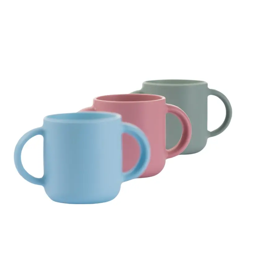 Bm Care Silikon Kulplu Mini Bardak 4+ay-pembe - 3