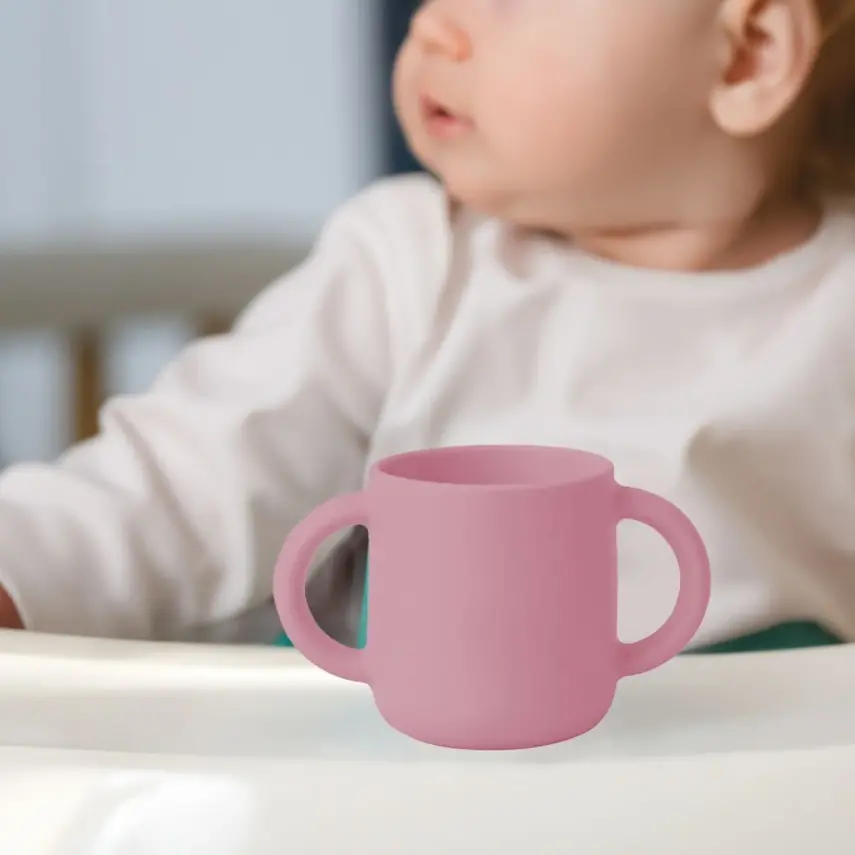 Bm Care Silikon Kulplu Mini Bardak 4+ay-pembe - 10
