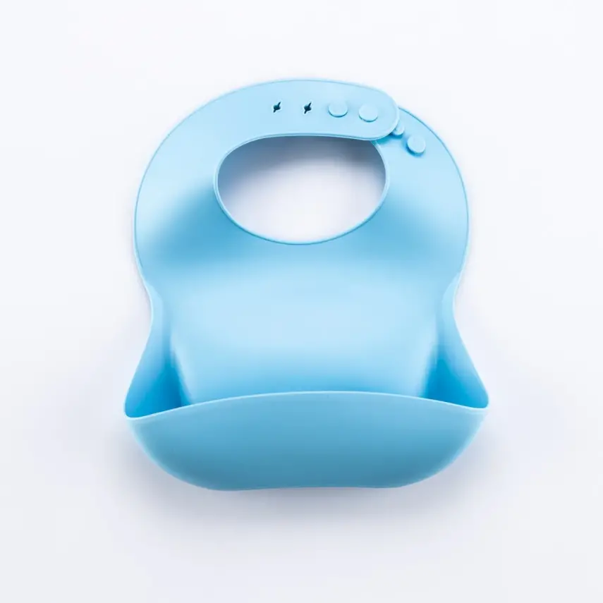 BM Care Silikon Mama Önlüğü Mavi büyük boy - 16