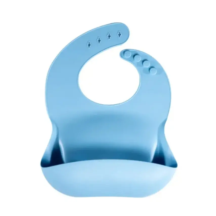 BM Care Silikon Mama Önlüğü Mavi büyük boy - 1