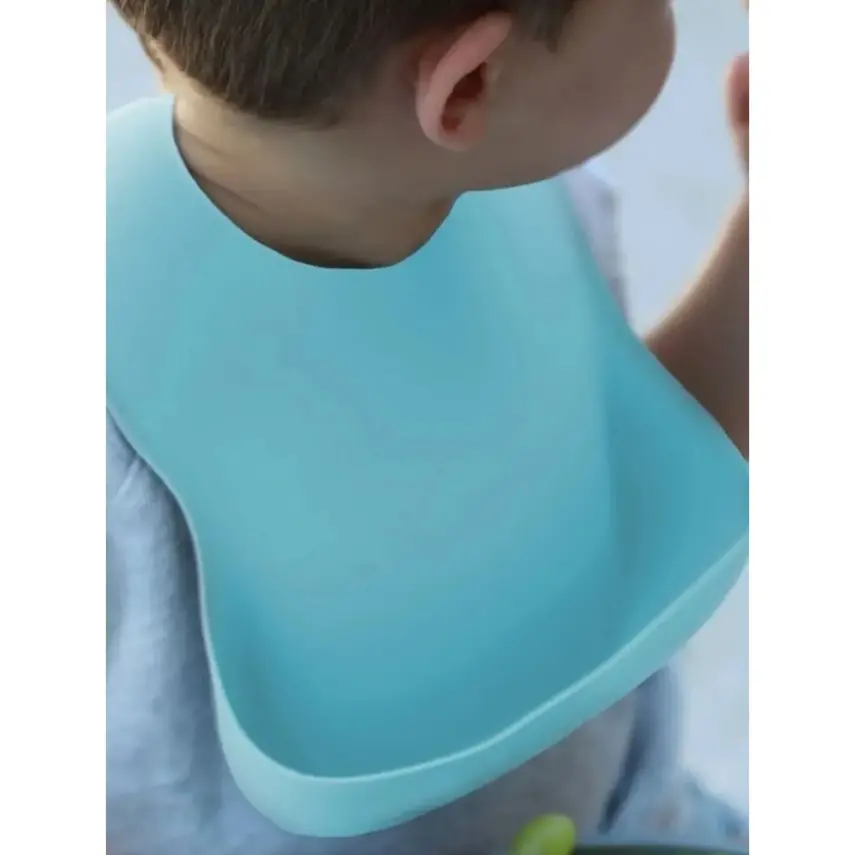 BM Care Silikon Mama Önlüğü Mavi büyük boy - 14