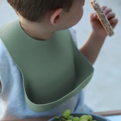 BM Care Silikon Mama Önlüğü Yeşil büyük boy - 2