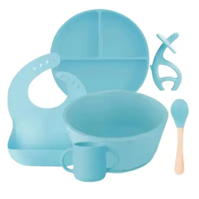 BM Care Silikon Mega Beslenme Seti 6lı Mavi - 3