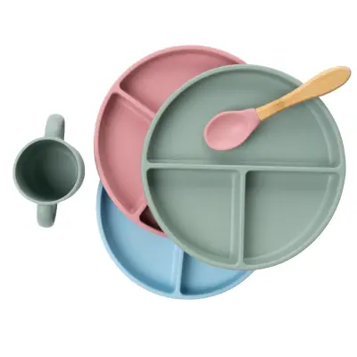 Bm Care Silikon Tabak Vakum Tabanlı Porsiyon 6+ Ay -pembe - 8