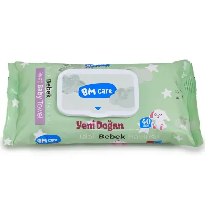 BM Care Yenidoğan Islak Havlu 12x40lı - 4