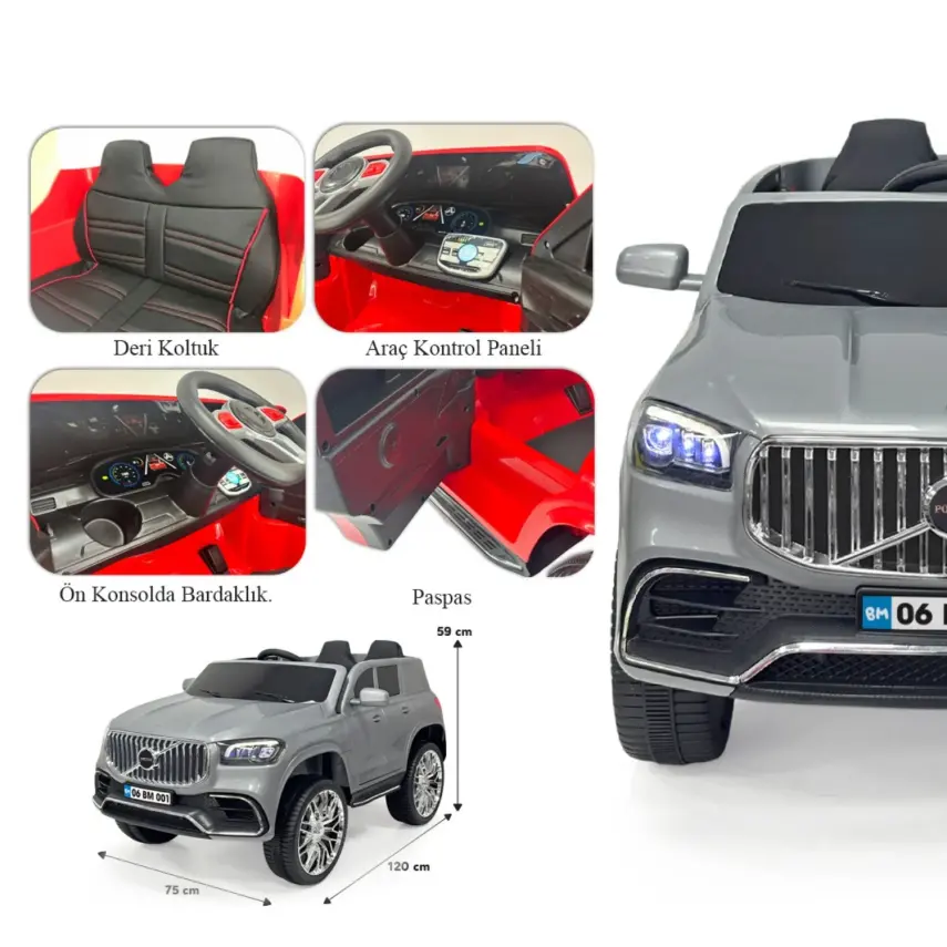 Bm Toys Potenza Kumandalı Akülü Araba 4*2 12 Volt Gri - 3