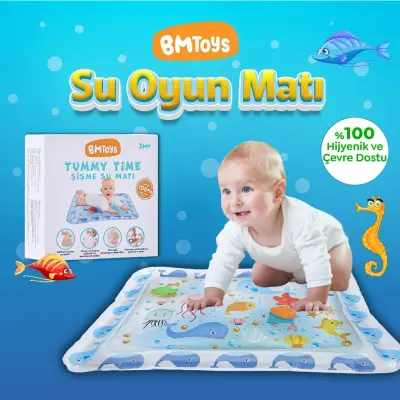 Bm Toys Tummy Time Şişme Bebek Su Oyun Matı