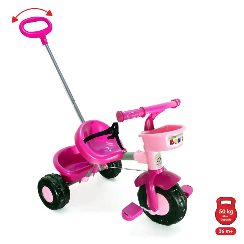 Boni Bike Ebeveyn Kontrollü Bisiklet Pembe - 1