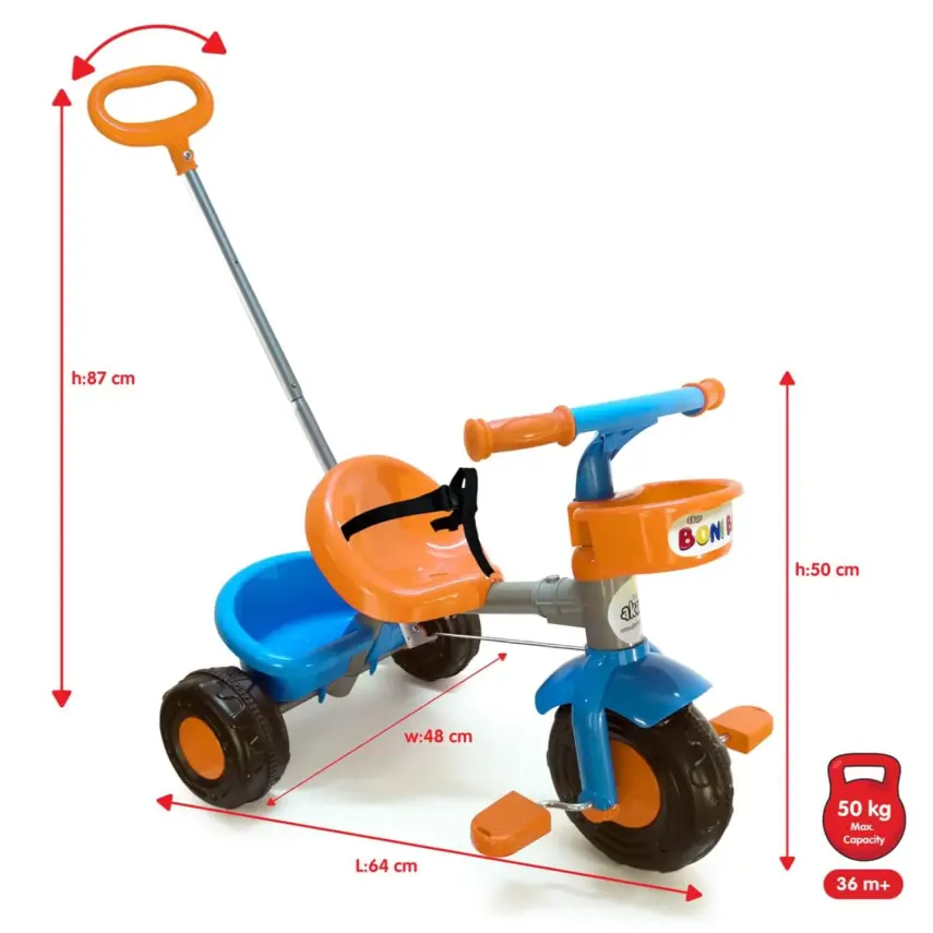 Boni Bike Ebeveyn Kontrollü Bisiklet Turuncu - 4