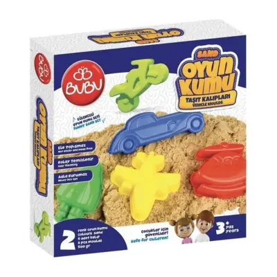 Bu-Bu Oyun Kumu Ve Araç Kalıplı Set 500 Gr.